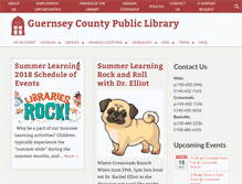 Tablet Screenshot of guernseycountylibrary.org